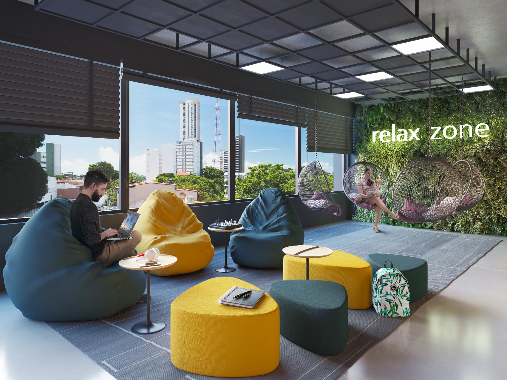 Perspectiva Ilustrada do Relax Zone